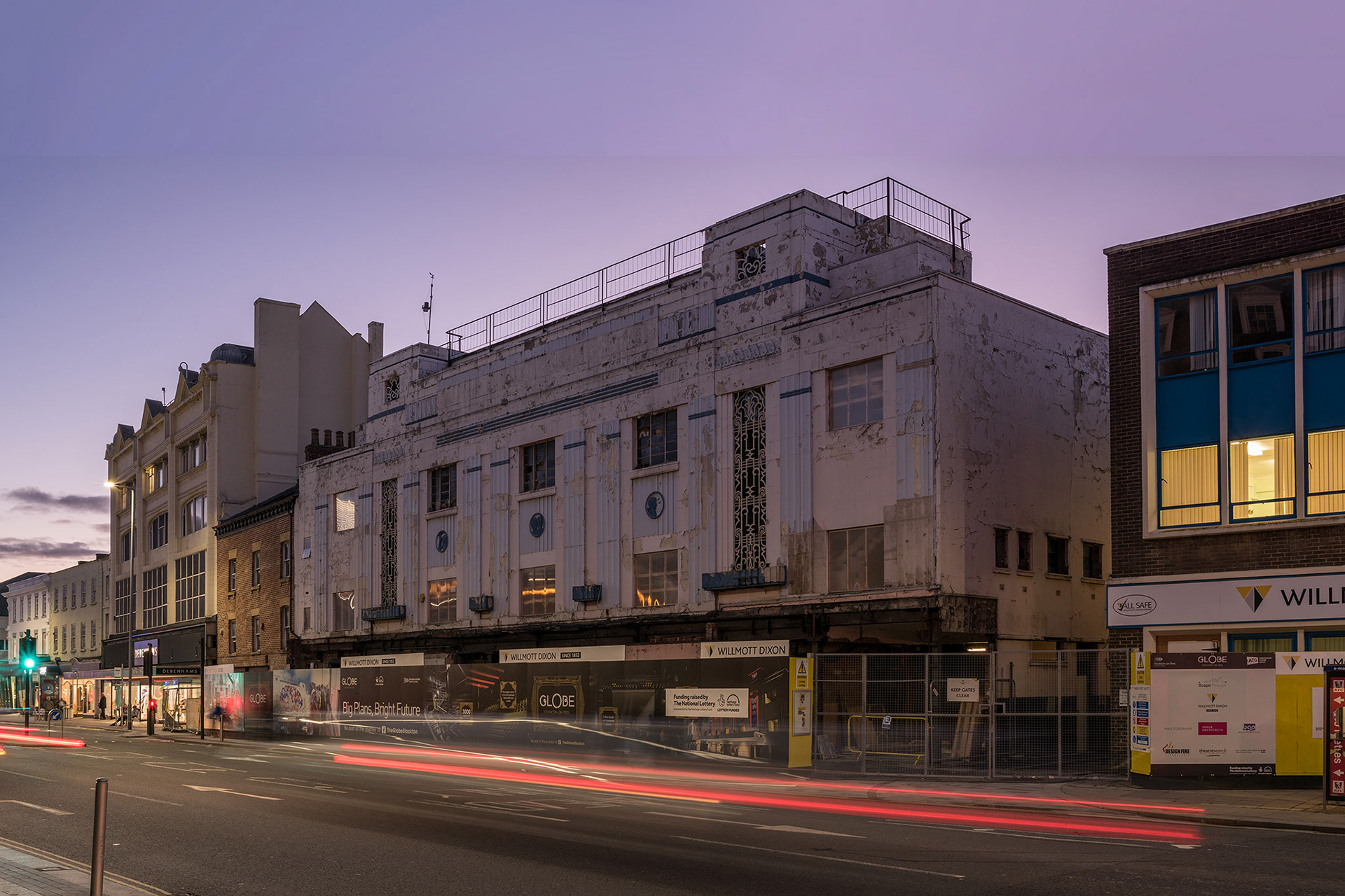 Existing View from North - Dusk
