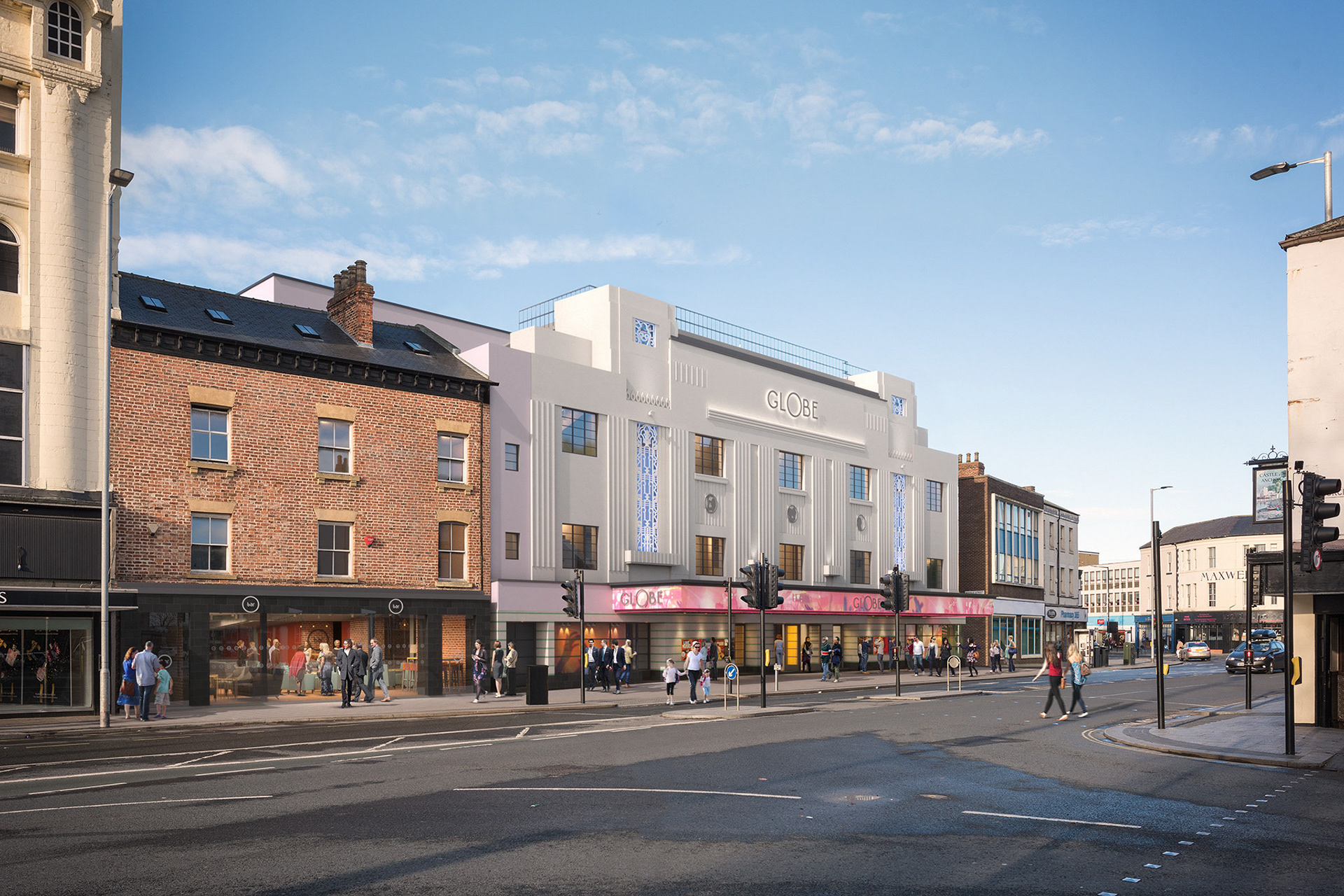 Proposed View from South - Showtime