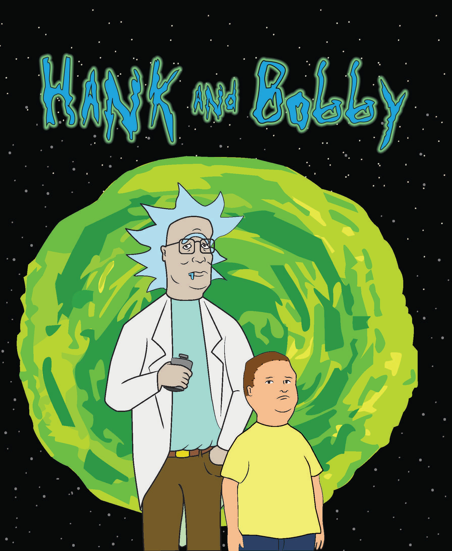 Hank and Bobby in Illustrator
