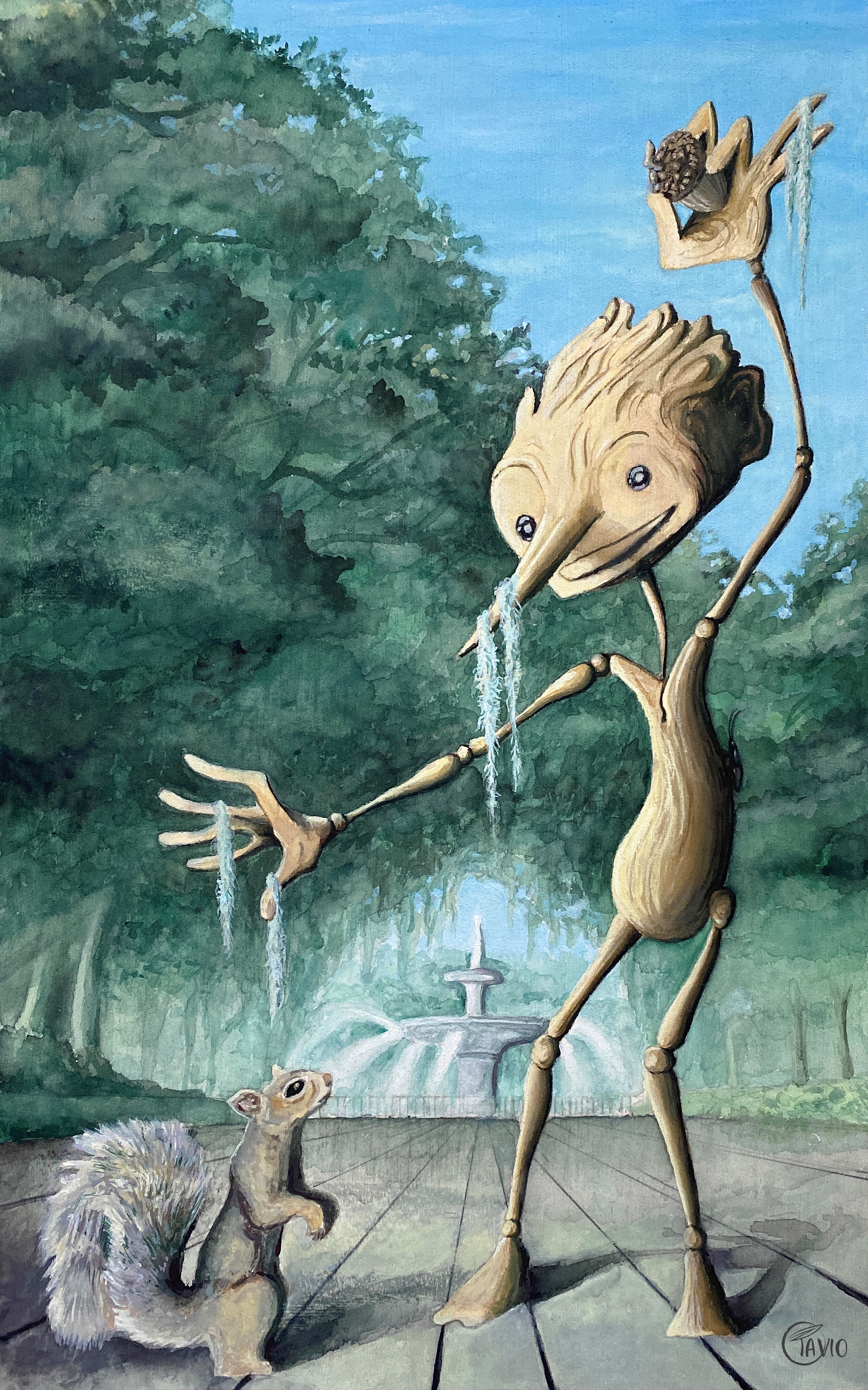 Pinocchio in Savannah