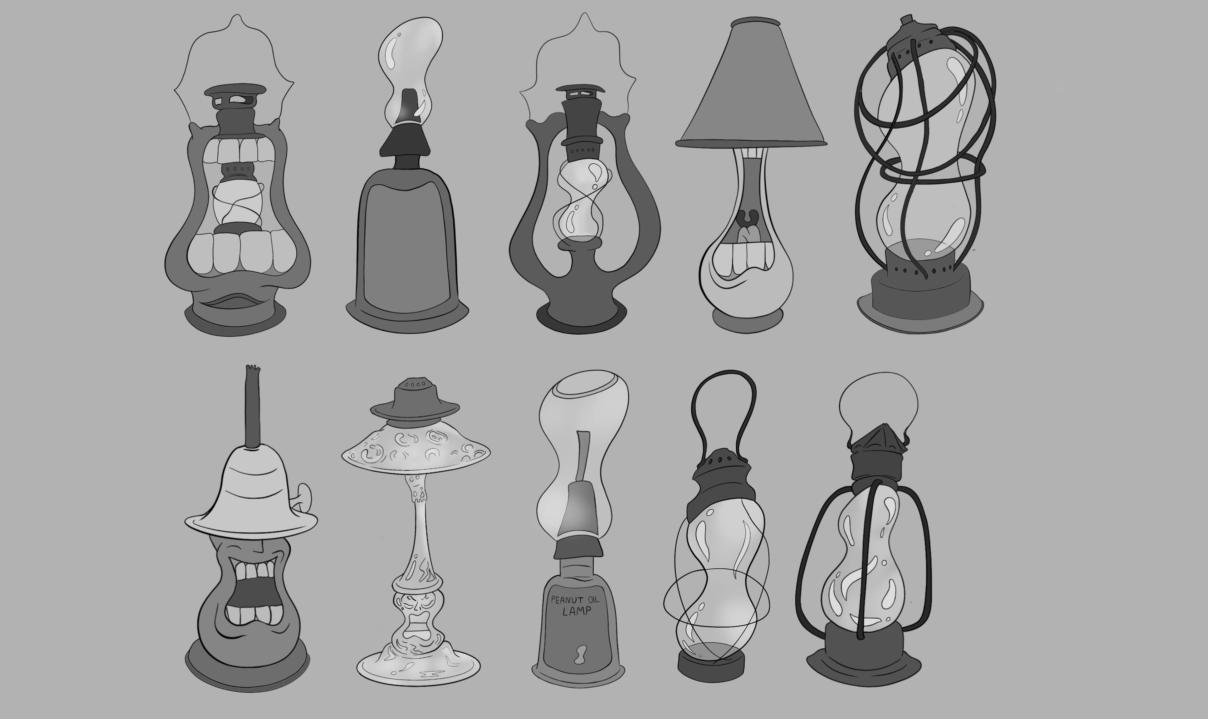 Peanut Lamp Props