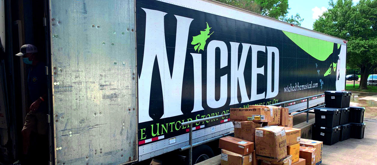One of the Semi Trucks being loaded to move the show to the next city.