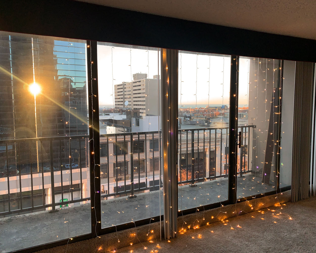 View from our apartment in Cleveland, OH.
