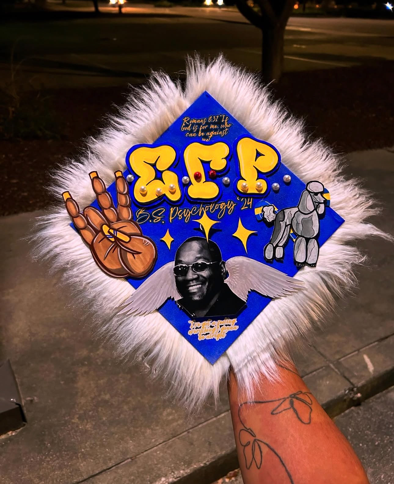 Poodle Original Custom Grad Cap Topper, 2024