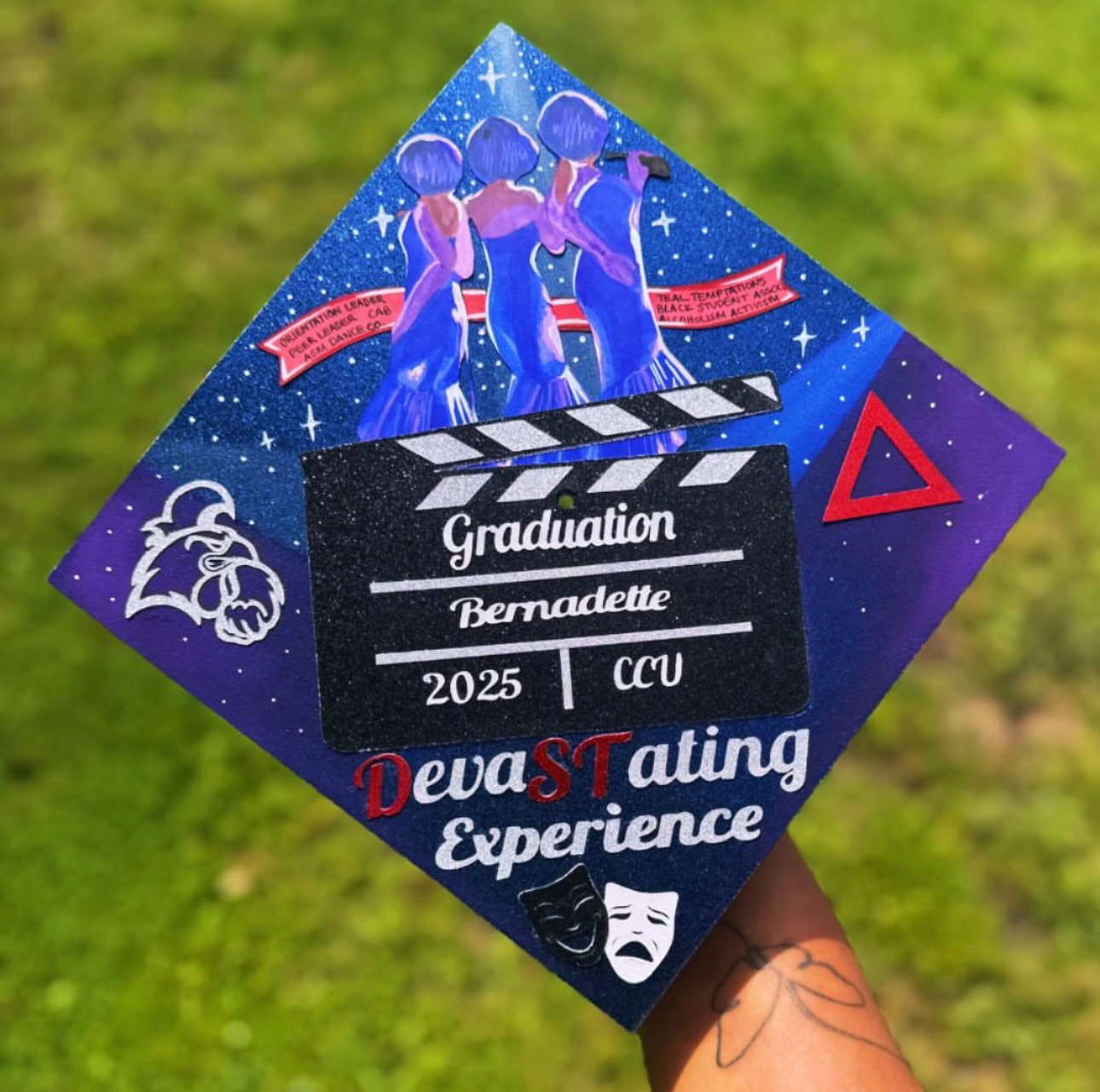 Dream Girls Original Custom Grad Cap Topper, 2025