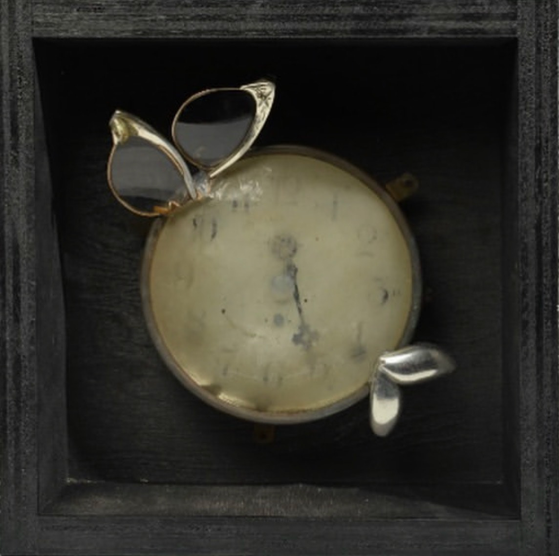 Timeless (3), Found Object Shadowbox, 10" x 10", 2022