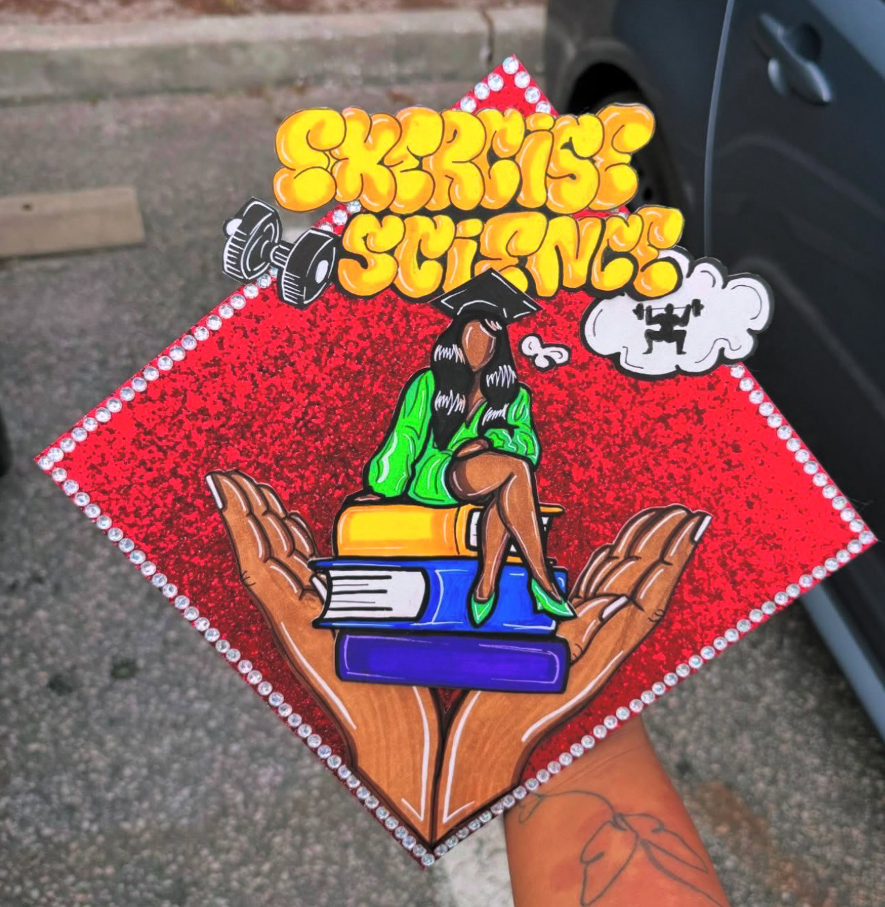 Exercise Science Original Custom Grad Cap Topper, 2024
