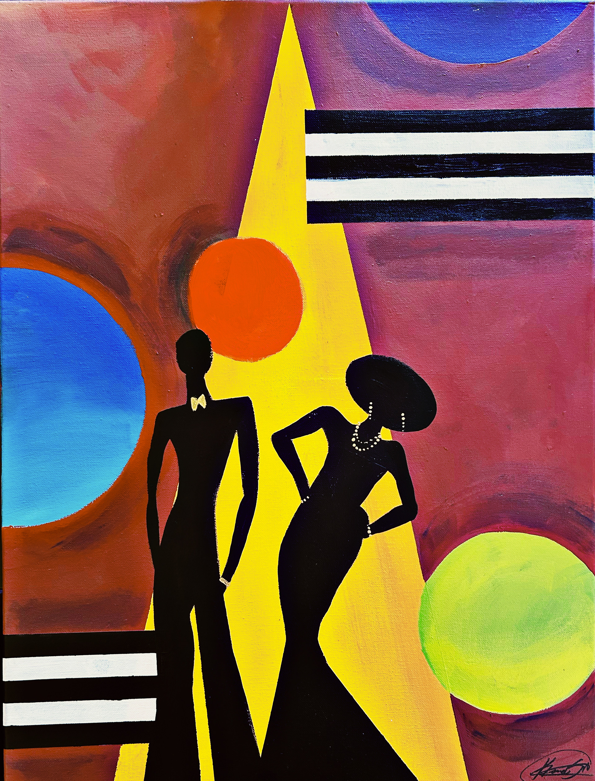 Untitled, Acrylic on Canvas, 24" x 18", 2024
