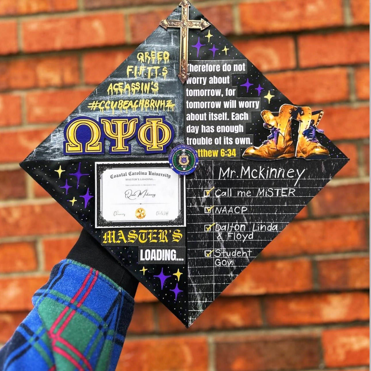 Mr.Mckinney Original Custom Grad Cap Topper, 2024