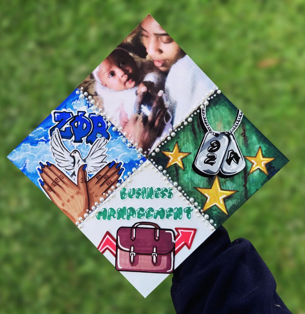 Tribute Original Custom Grad Cap Topper, 2025