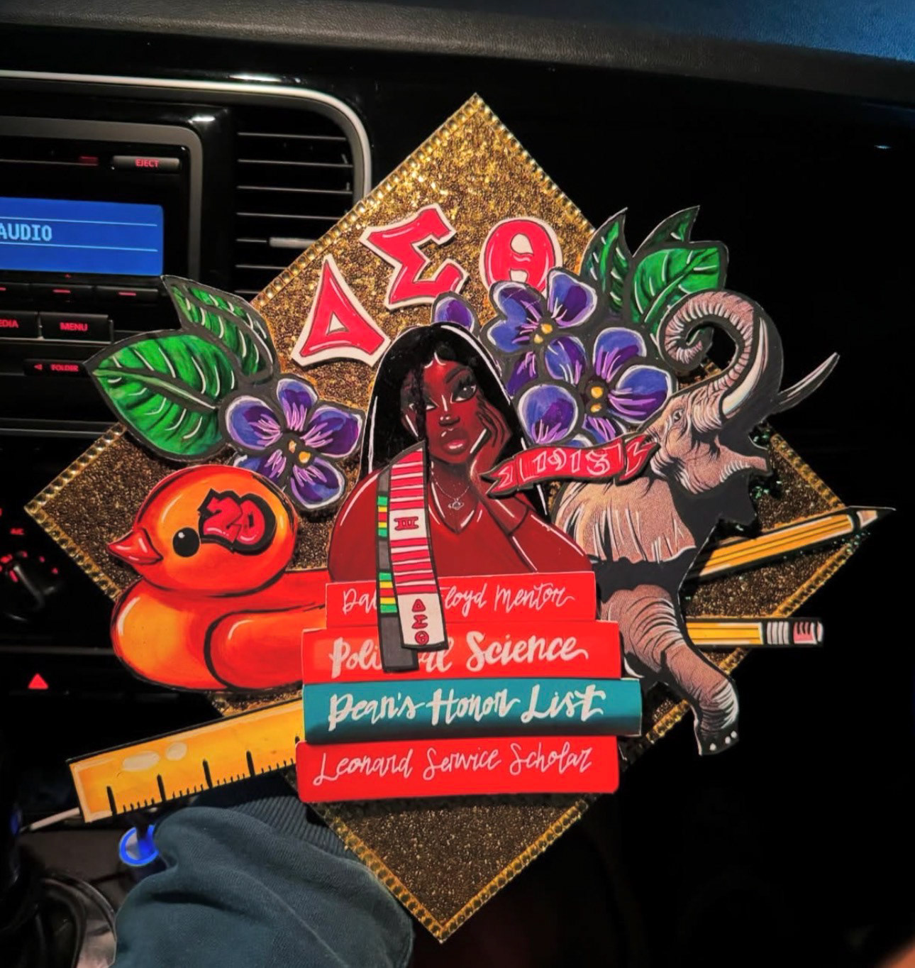Coco Original Custom Grad Cap Topper, 2024