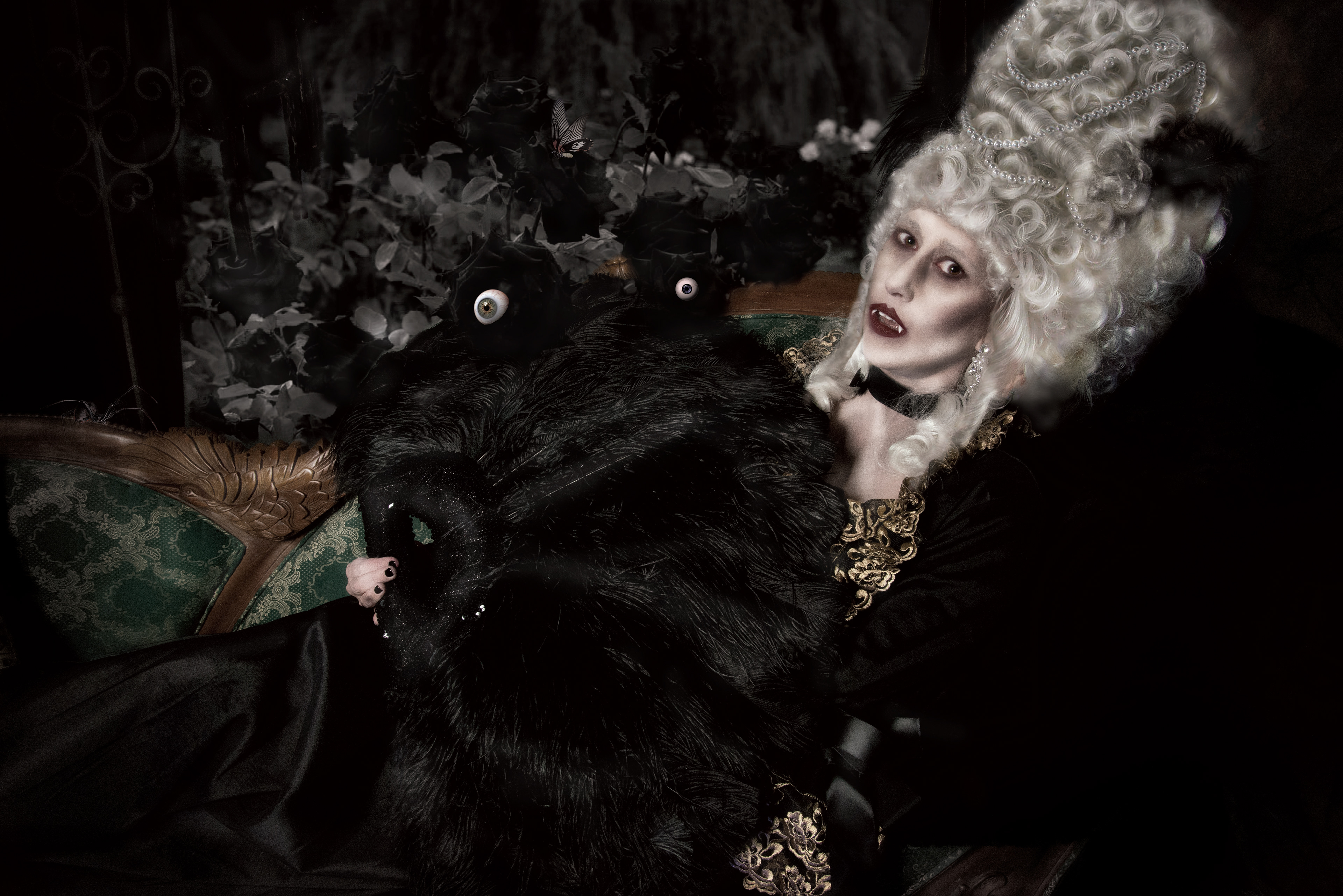 COMPOSITED PORTRAIT BY BARONES LOVEY DELUXE FOR SCARECROW VAMPIRE FANGS LAUNCH PARTY