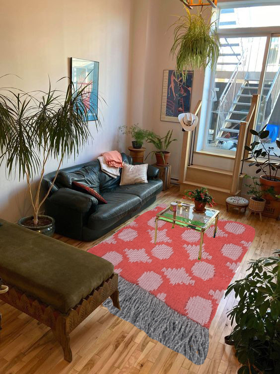 Visualisations of my designs as rugs