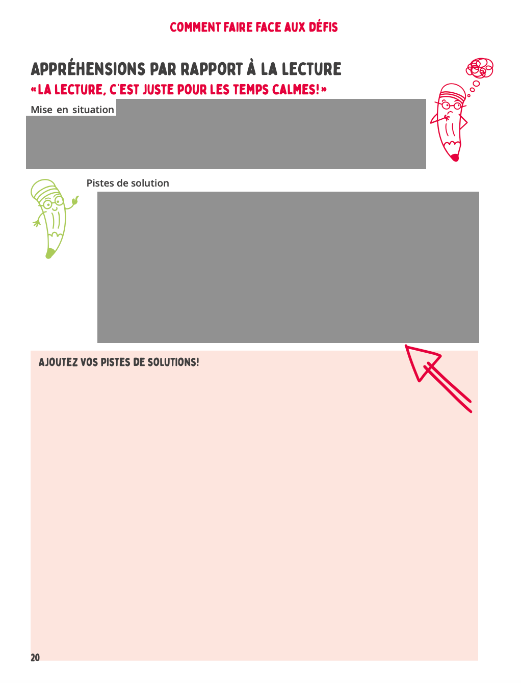 Sample workbook page