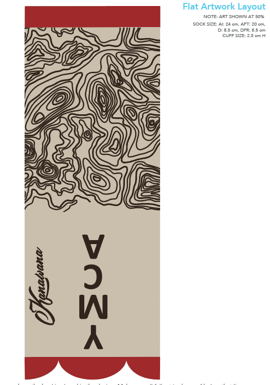 Sock Voyageur variant - flat