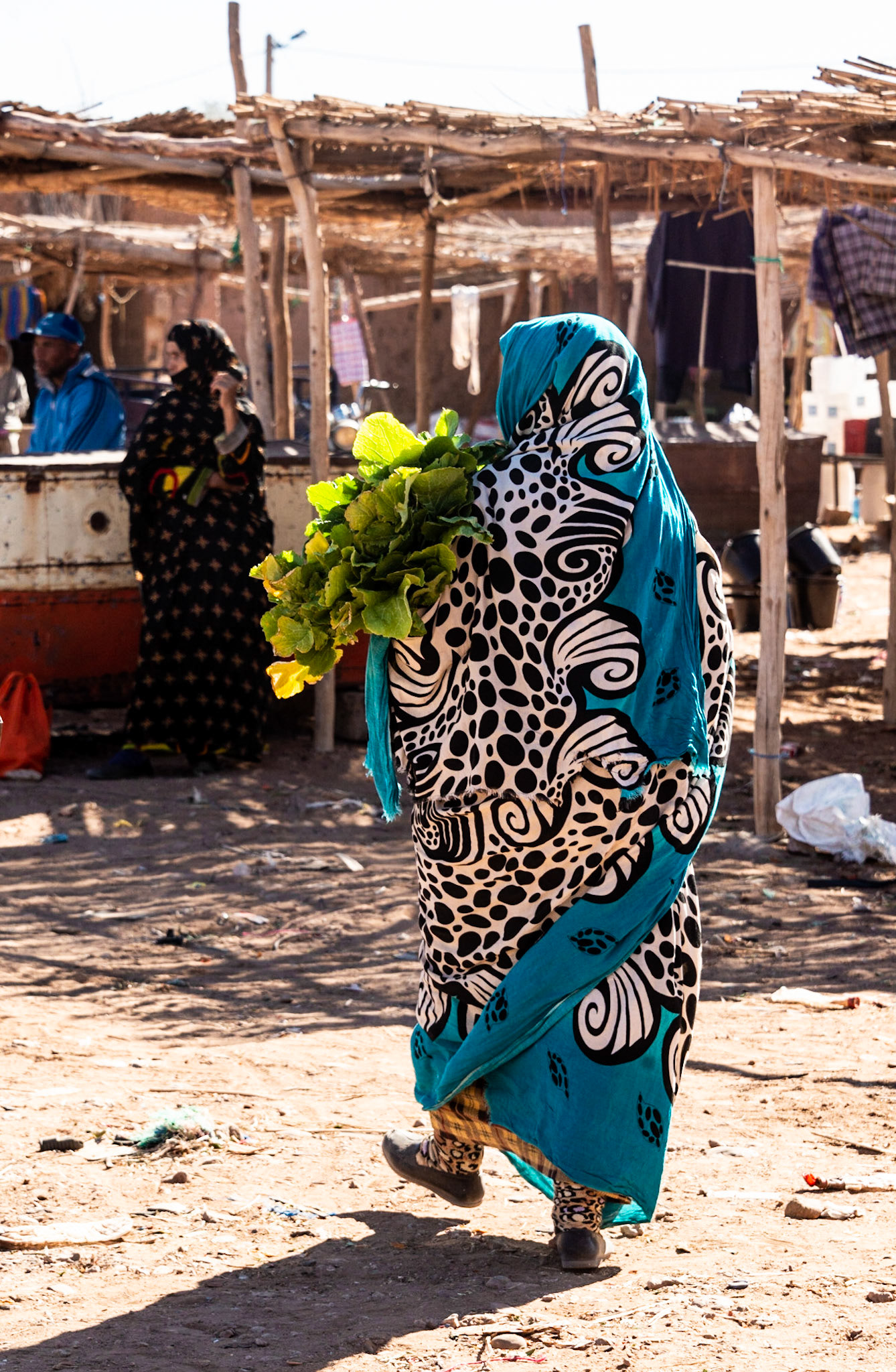 Dressed for the Market, M'Hamid, Morocco