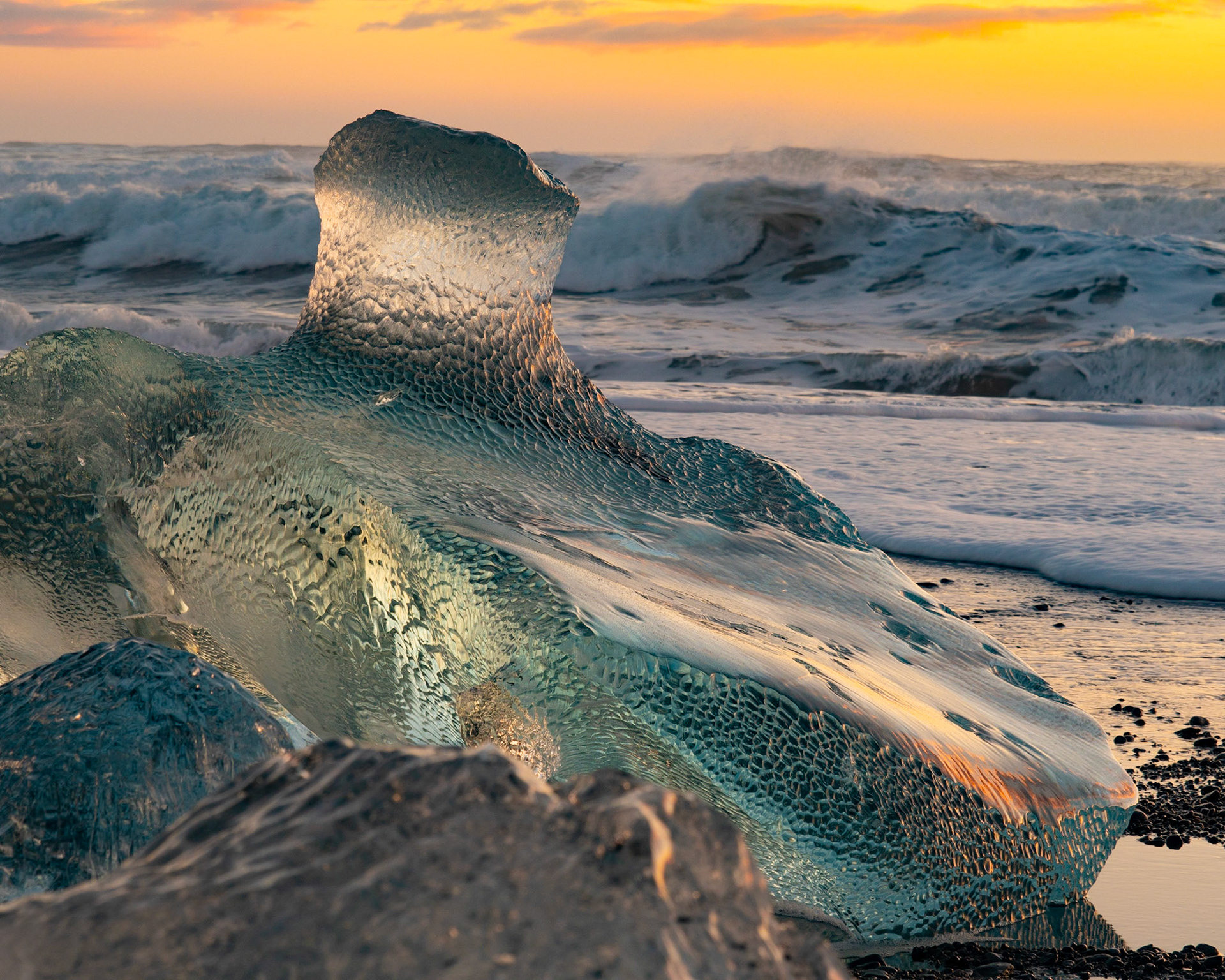 Diamond Beach Sunset