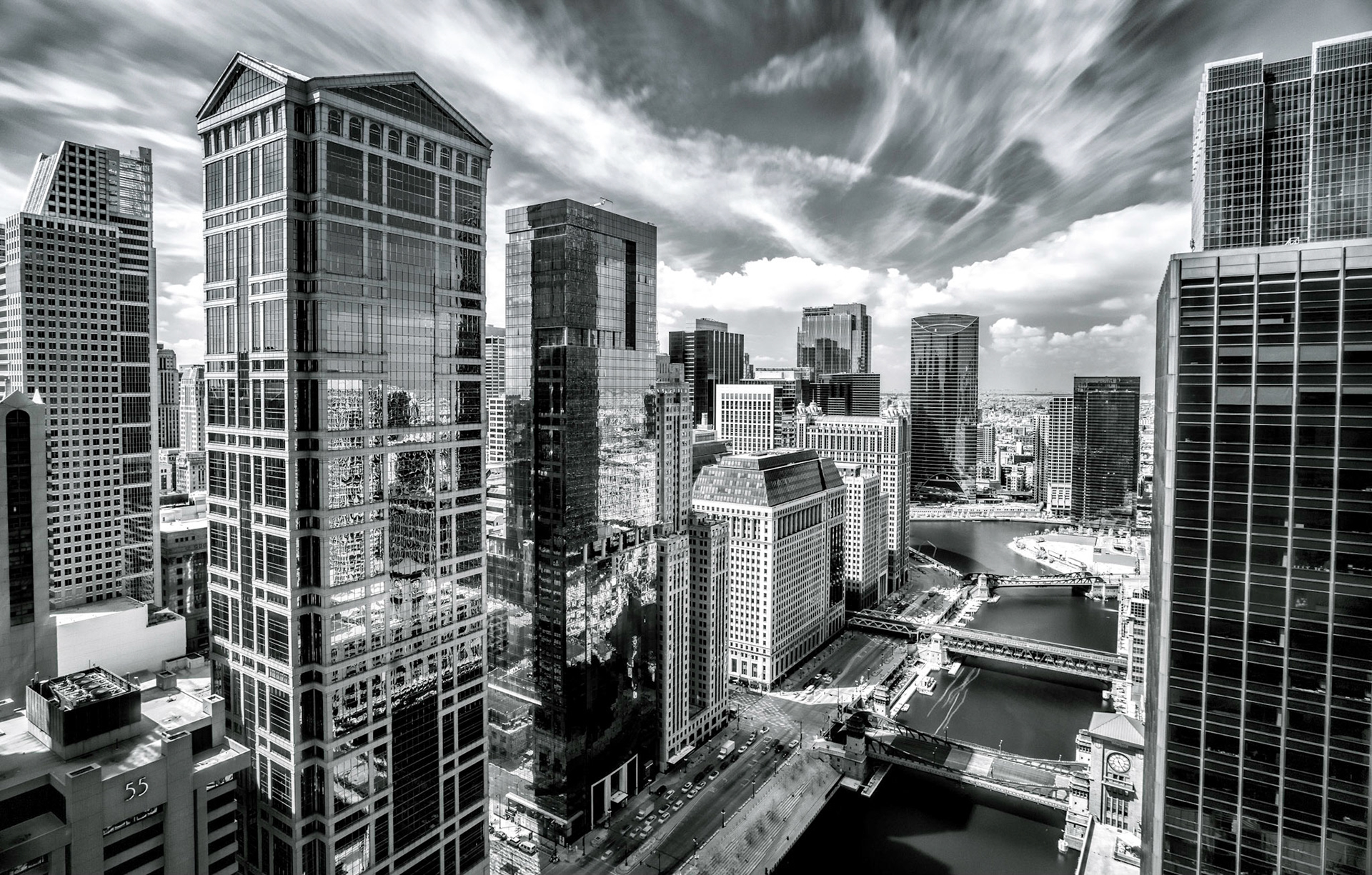 Chicago River Cityscape