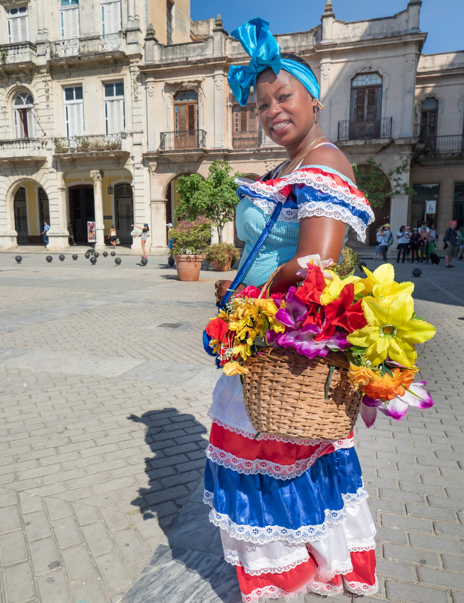 Flower Girl in Havana