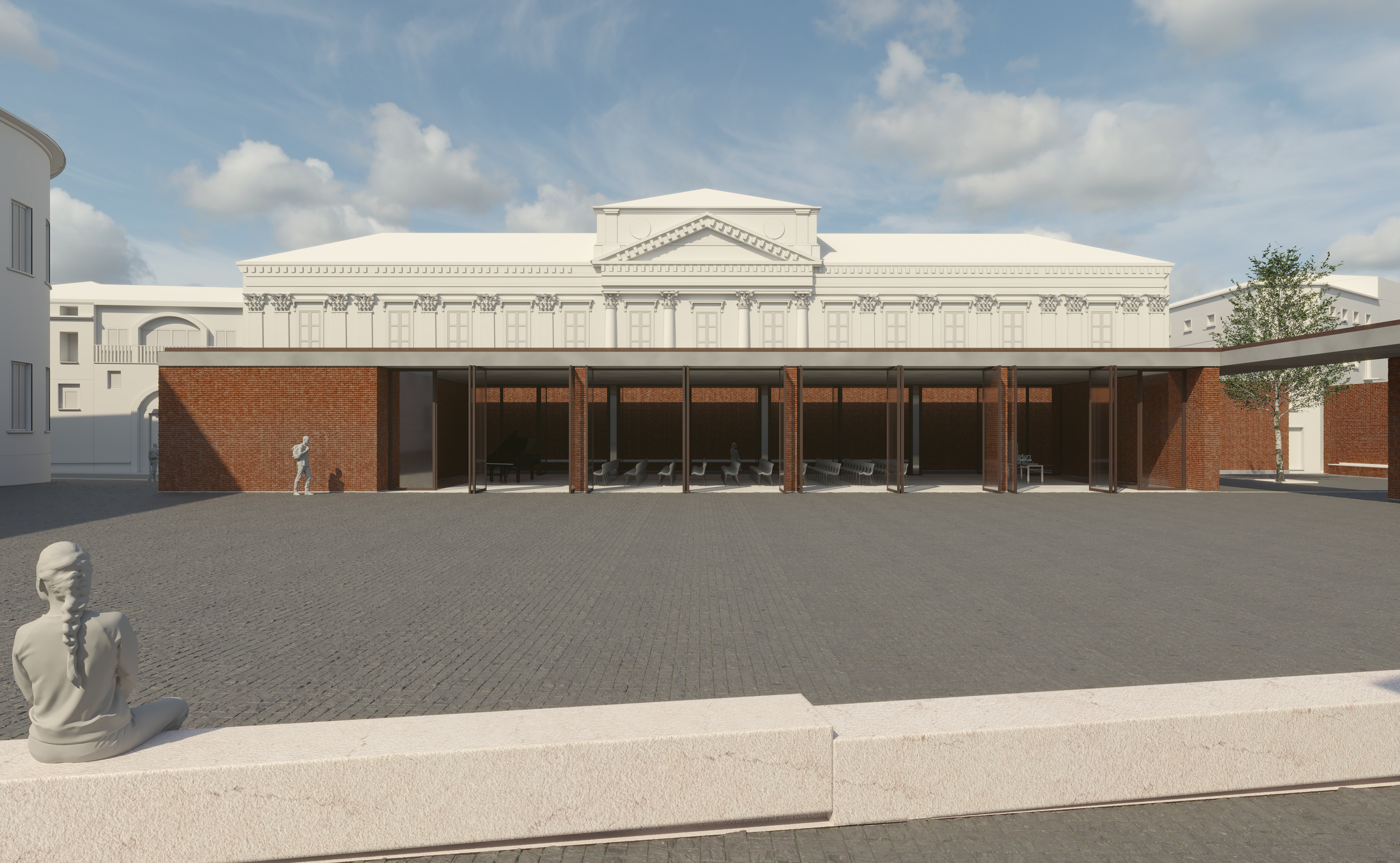 CGI rendered view from square 1