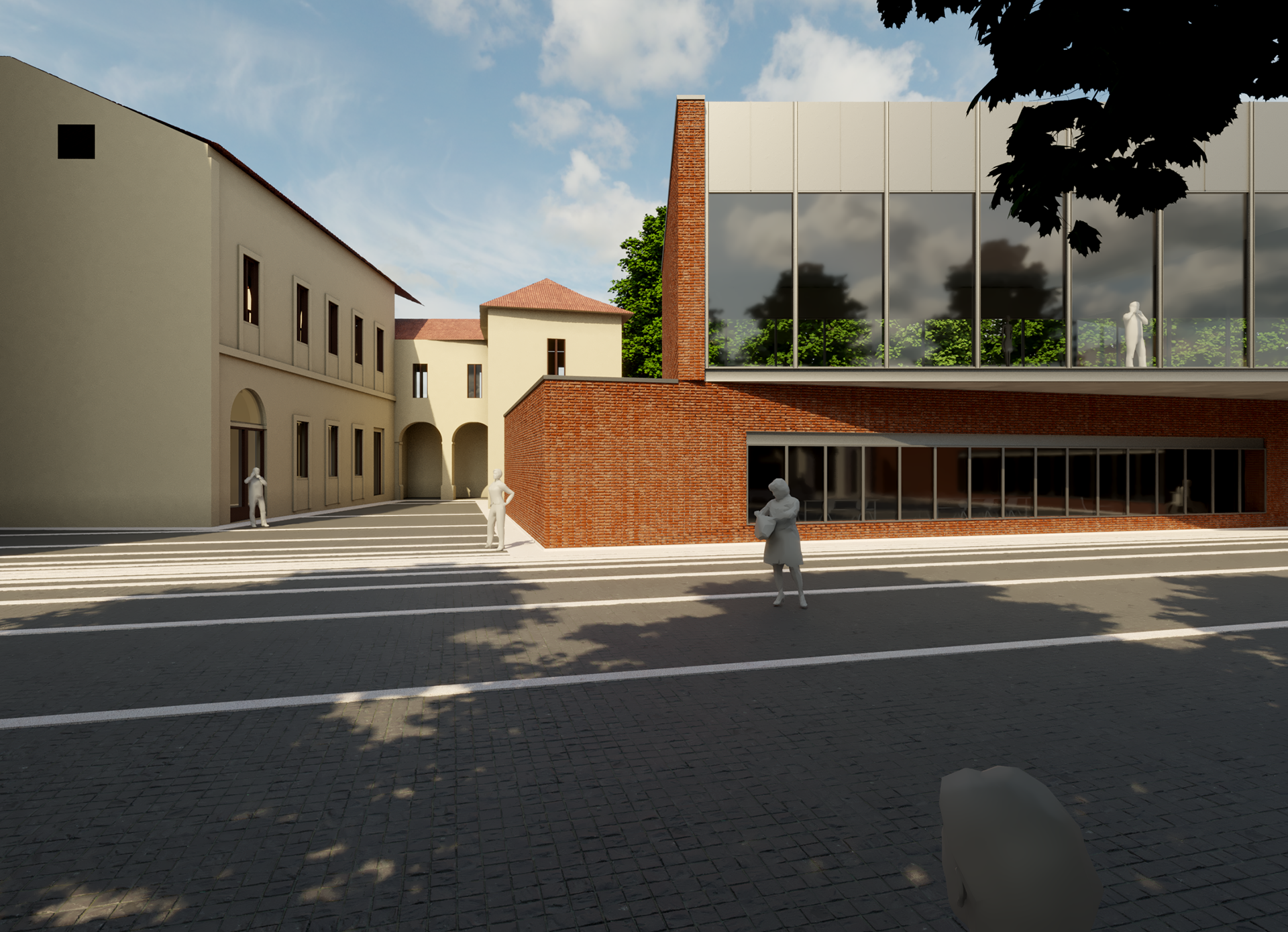 CGI rendered image of the square