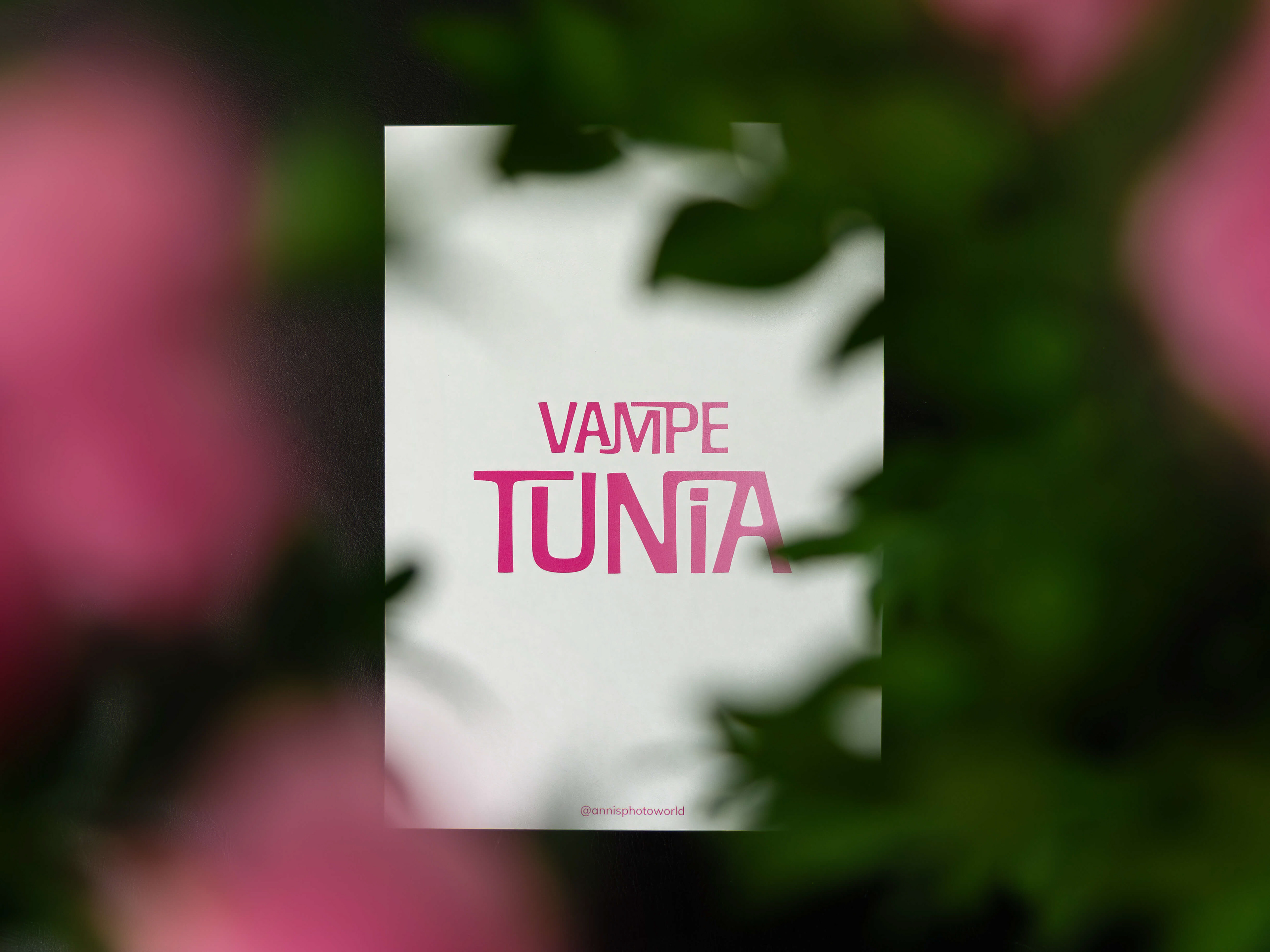 Vampe Tunia - A5 Print (Rückseite)