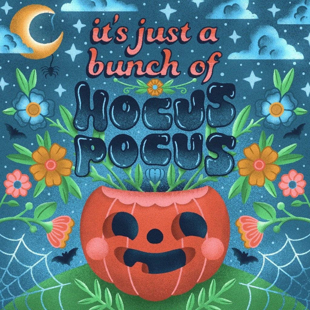 halloween typography