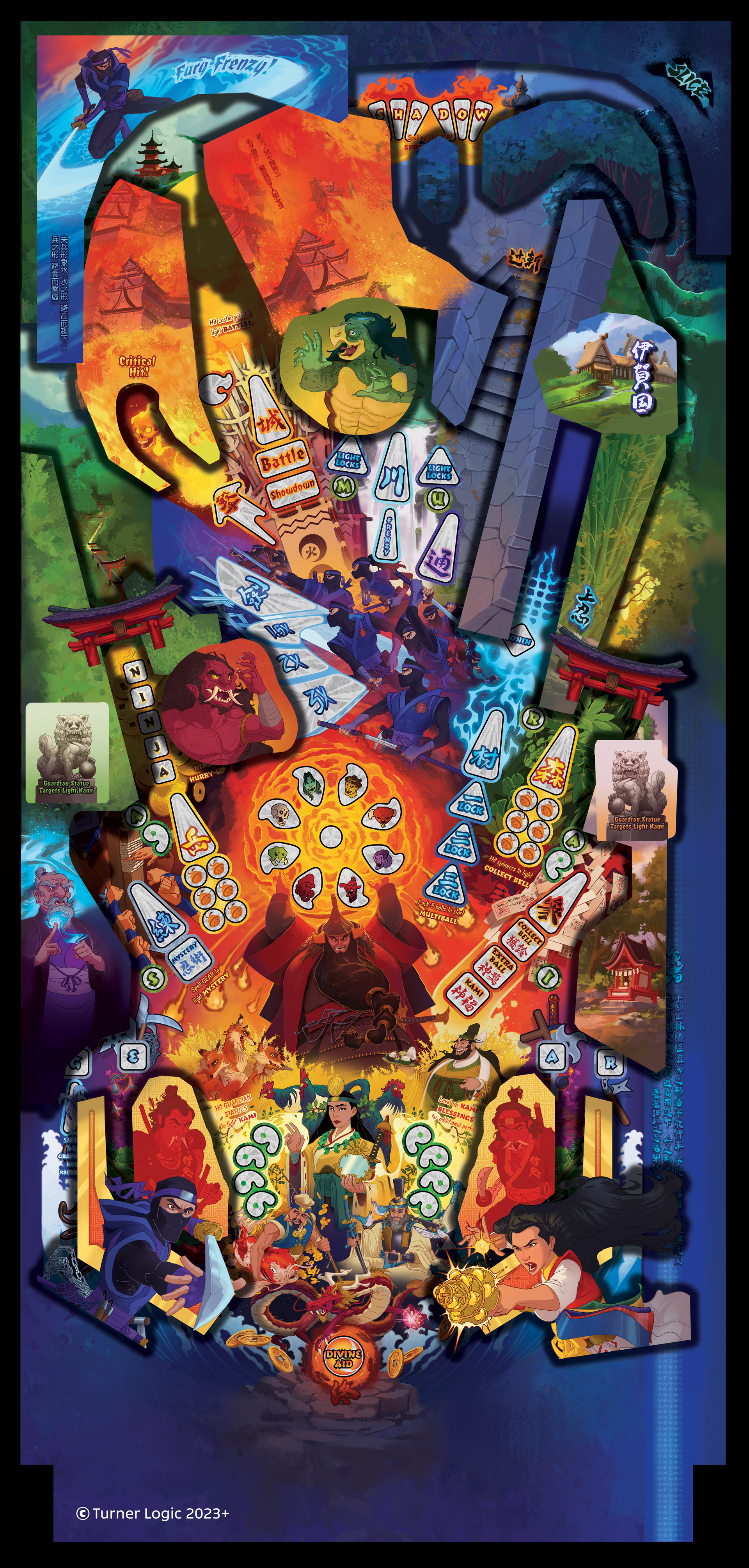 Playfield and Plastics Artwork ©Turner Logic 2023+ All Rights Reserved