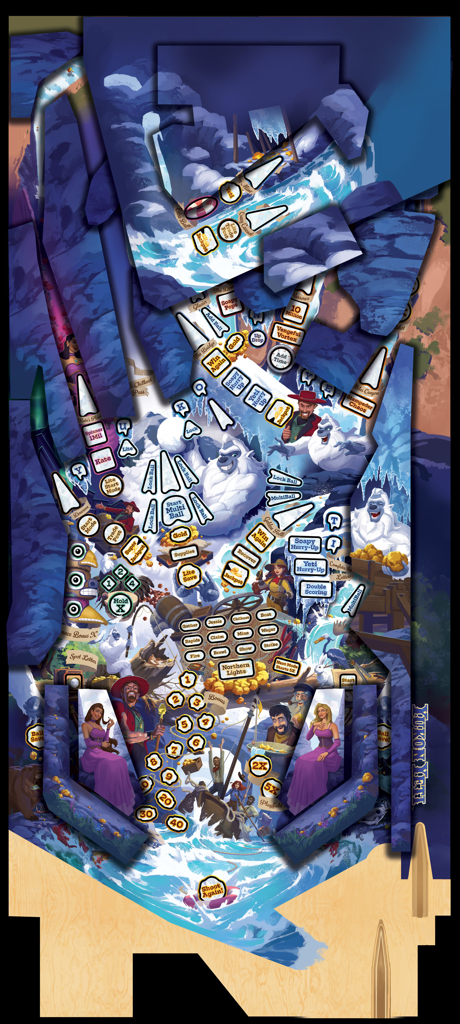 Playfield, Upper Playfield, and Plastics Artwork ©Turner Logic 2026+ All Rights Reserved