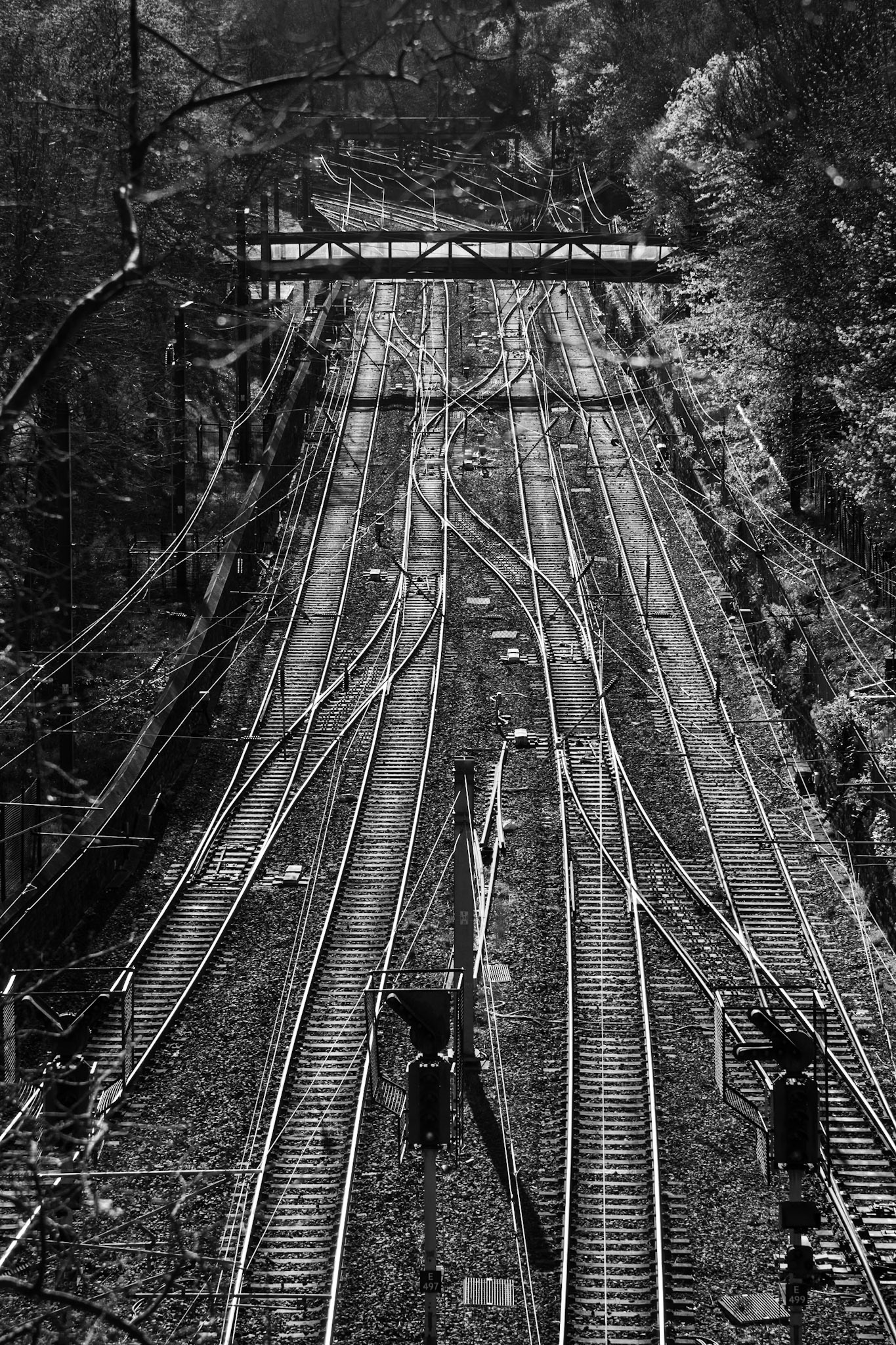 Rails from Waverley Station, Edinburgh