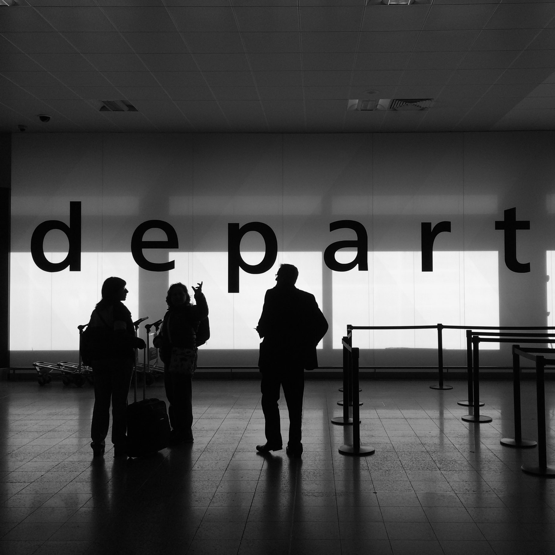 Departures at Glasgow Airport
