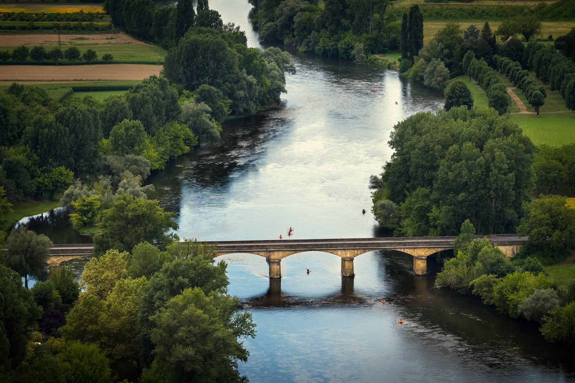 Canoing on the Dordogne River