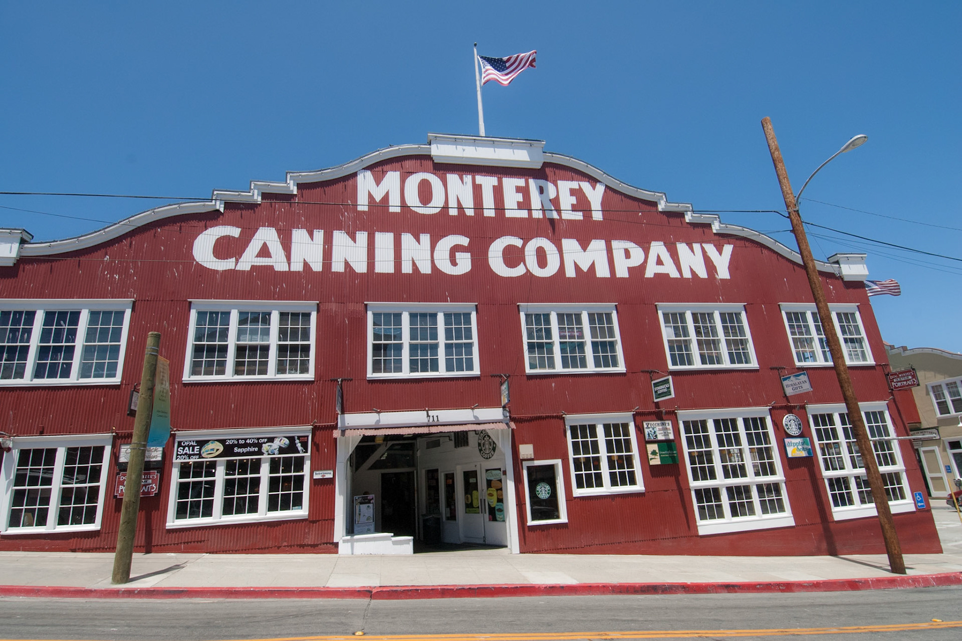 Old Monterey Canning Company building on Cannery Row, Monterey