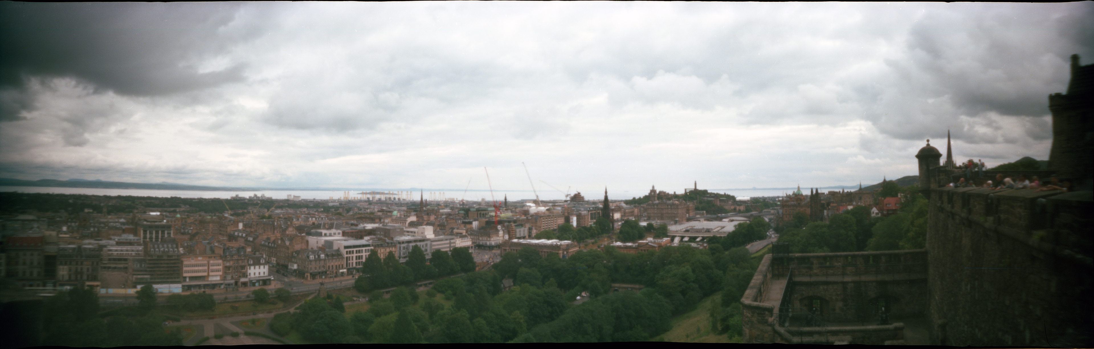 From the Castle Parapets (2026), Edinburgh, Scotland, UK | Camera: Clipper 6x18 | Film: Svema Colour 125