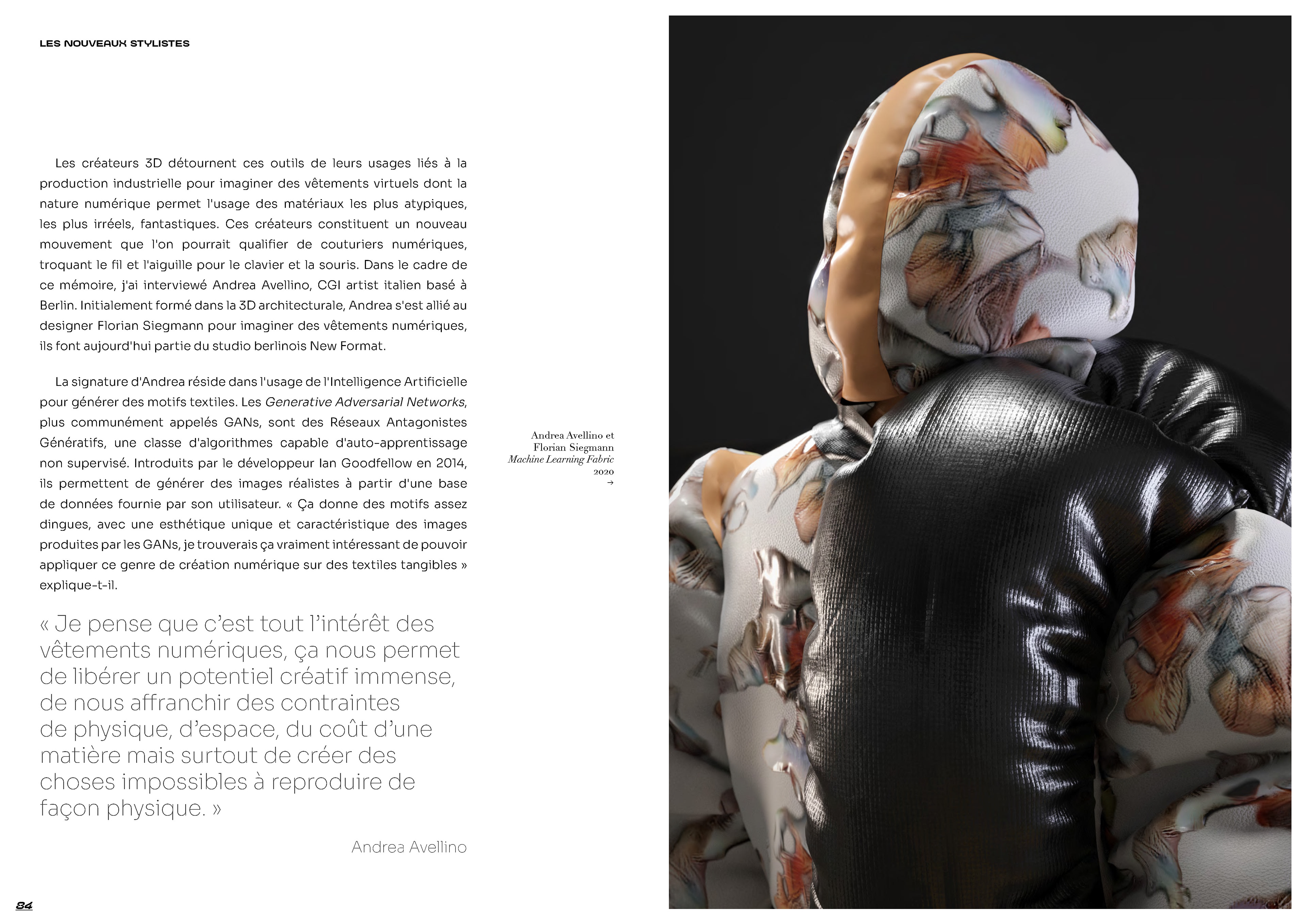 Les artistes 3D et la "digital fashion", Mémoire Kélit Raynaud "Les nouveaux stylistes"