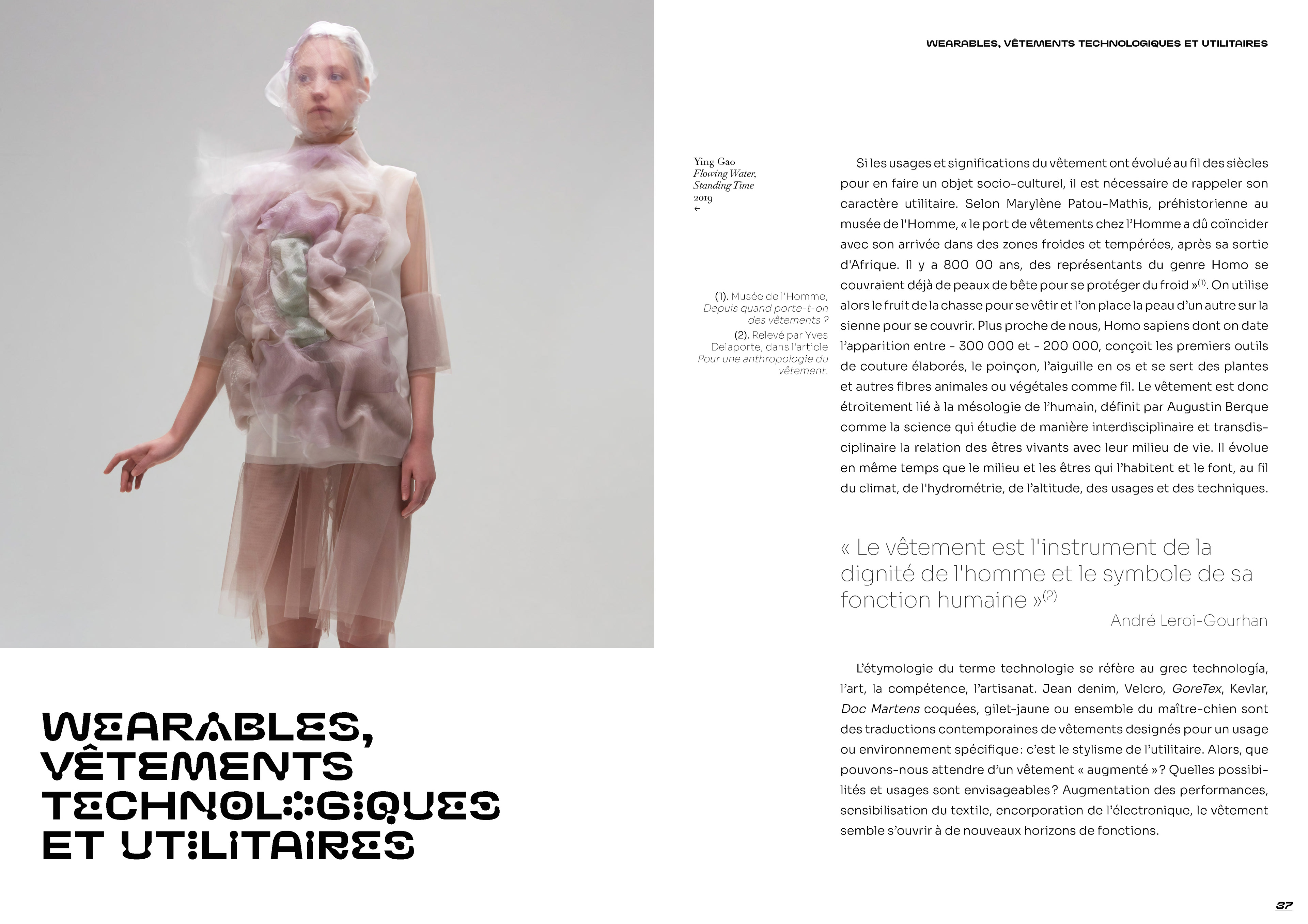 Wearables, vêtements technologiques et utilitaires, Mémoire Kélit Raynaud "Les nouveaux stylistes"