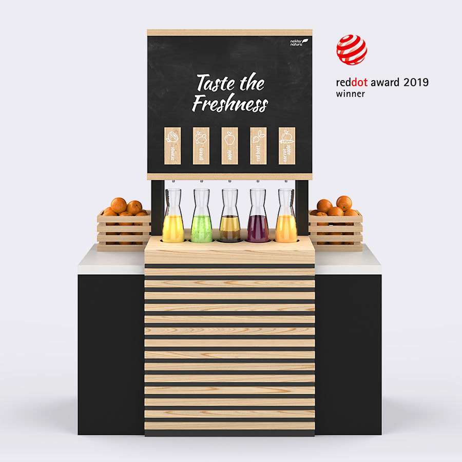 lemonade stand, nektar natura, industrial design, Metod Burgar