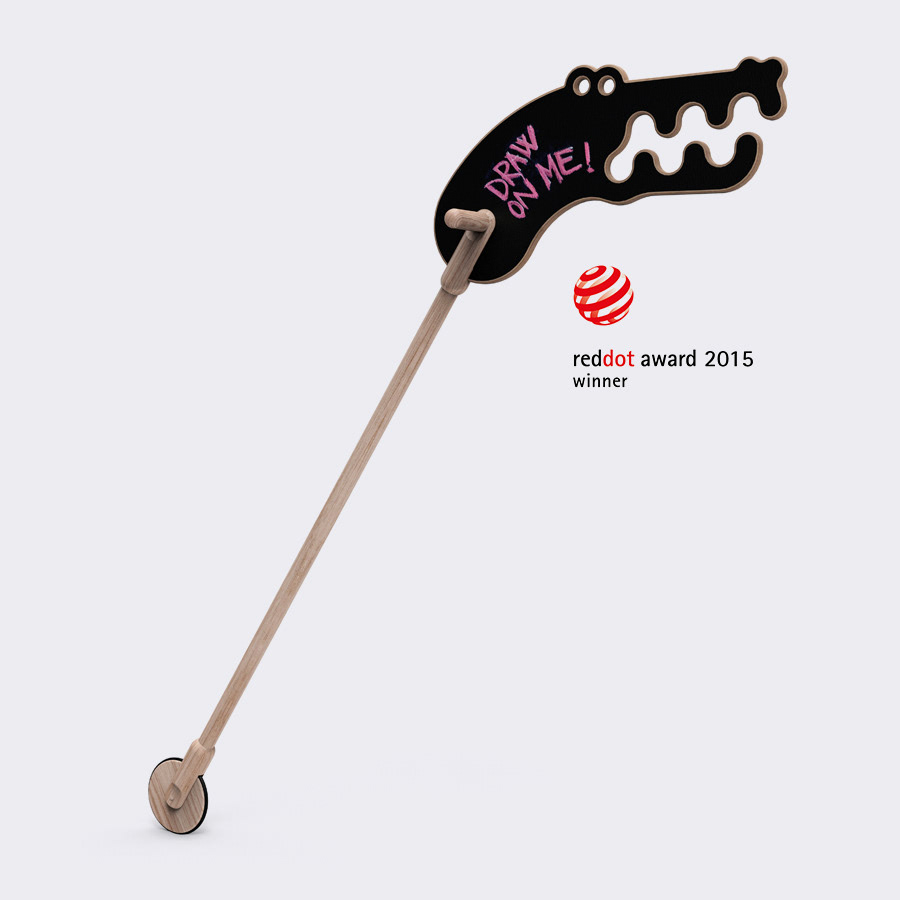 mr, crocodile on a stick, wooden toy, oohnoo,  industrial design, Metod Burgar