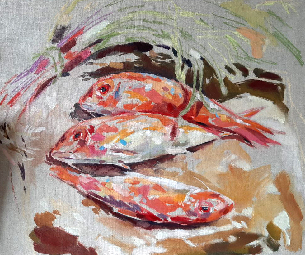 Huile sur toile de lin