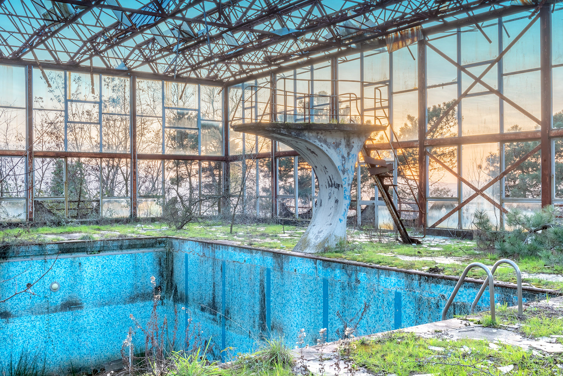 Saut de l’ange - Piscine abandonnée, Italie