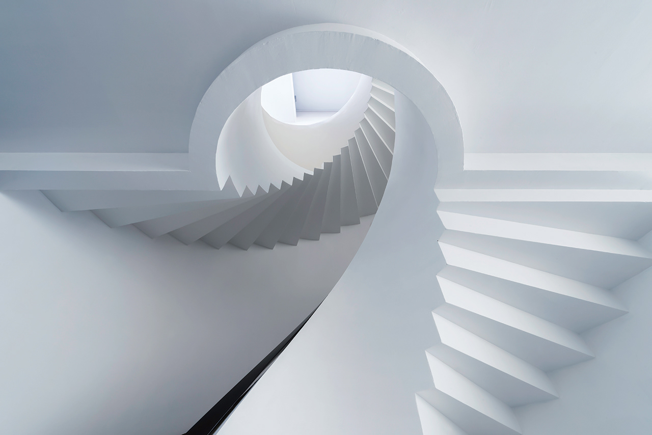 Escalier de la Médiathèque, France