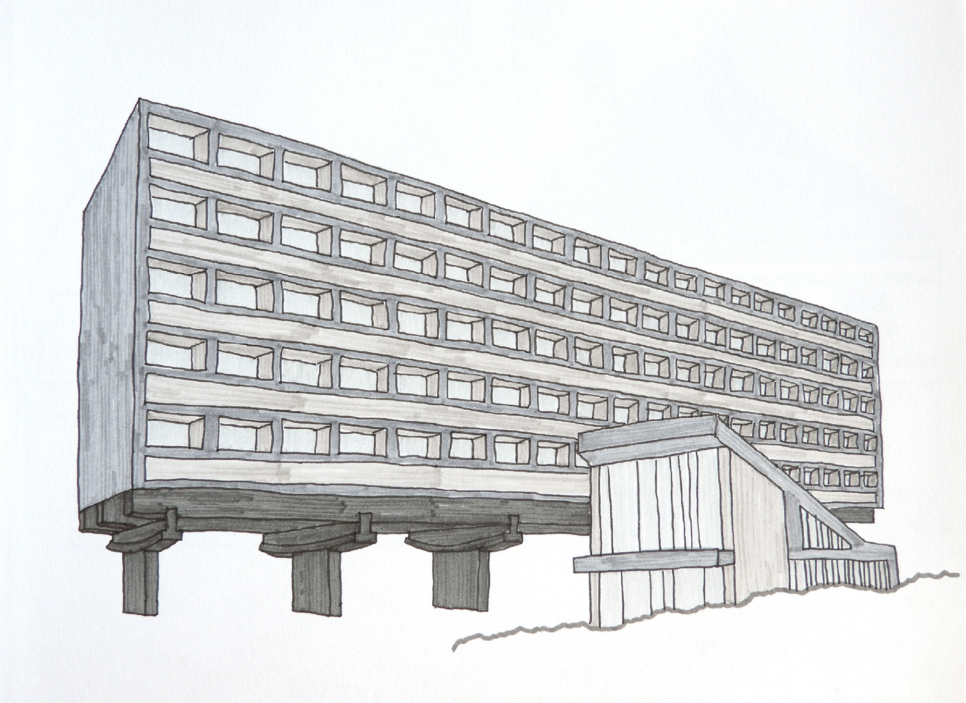 Maison du Brésil - Le Corbusier - 1959