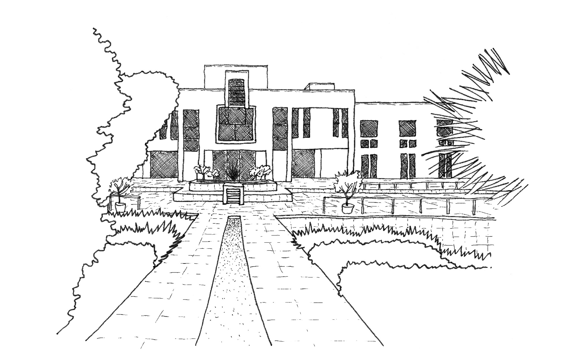 Ambassade de France à New Delhi (Inde) - Paul Chemetov et Borja Huidobro - 1985