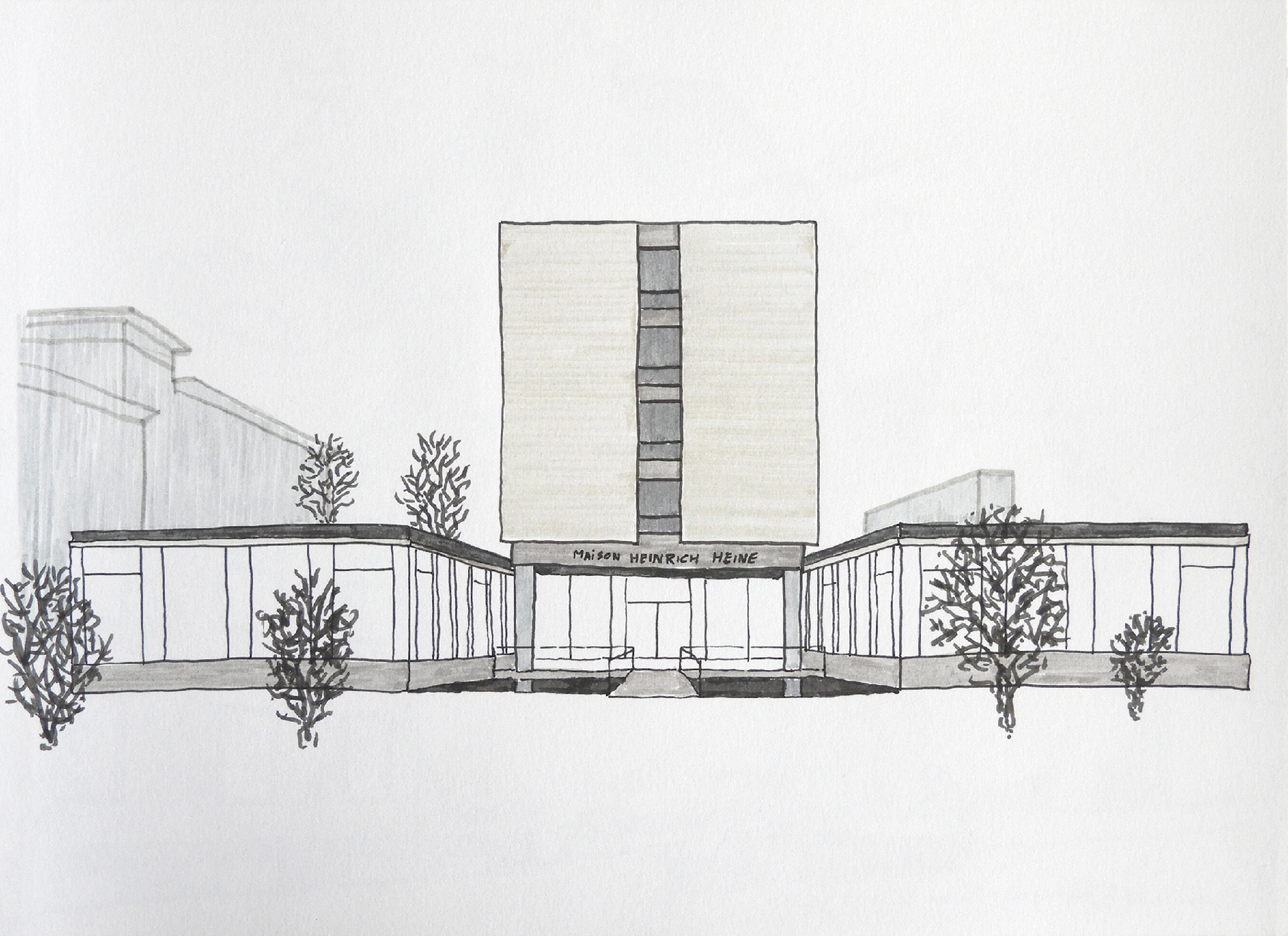 Maison Heinrich Heine / Fondation de l’Allemagne - Johannes Krahn - 1956