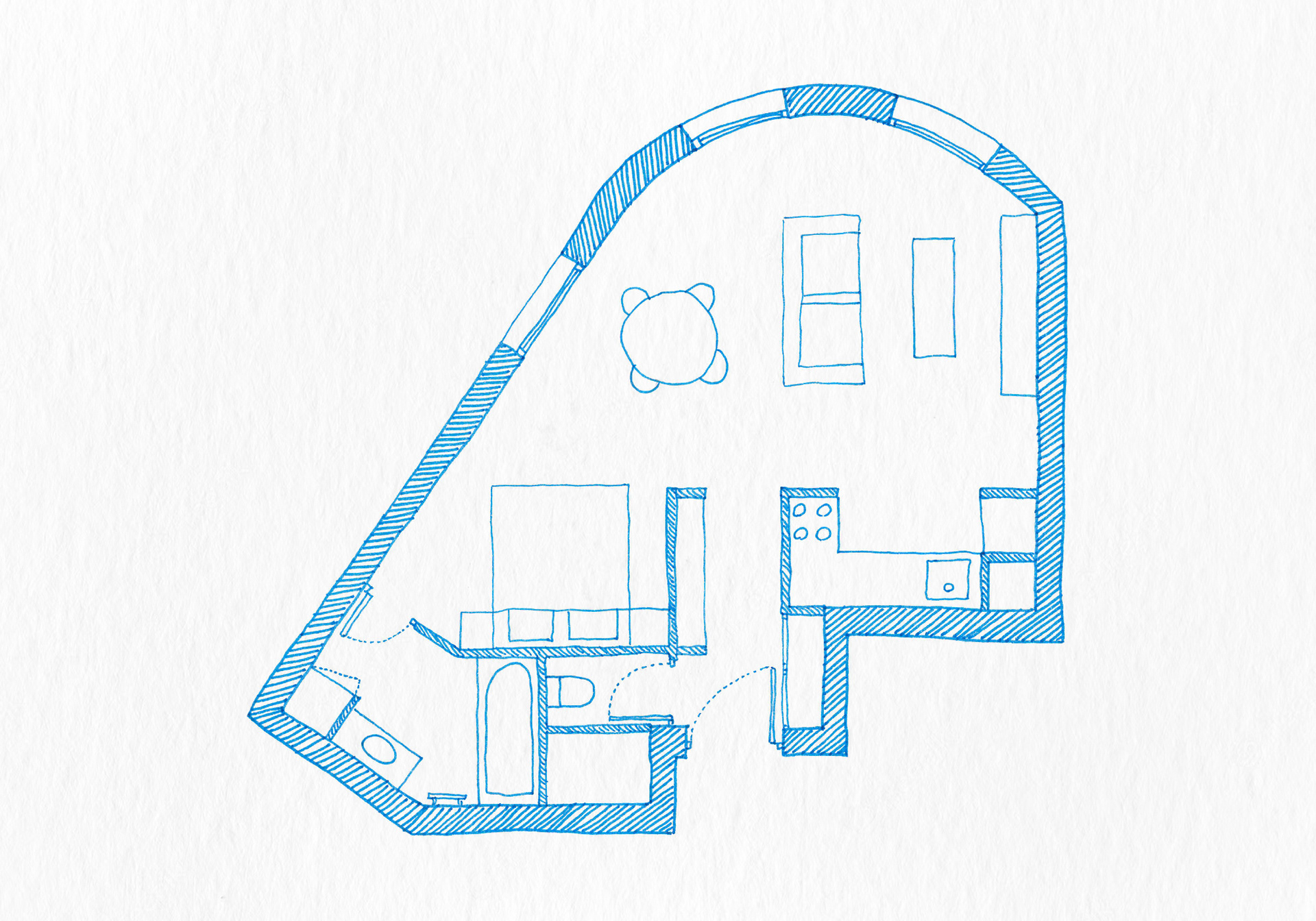 Appartement tours Nuages (Émile Aillaud architecte) - Nanterre (92)
