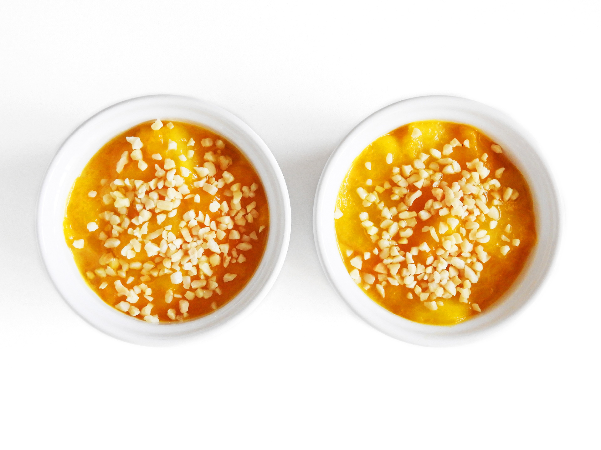 pêches safran amandes