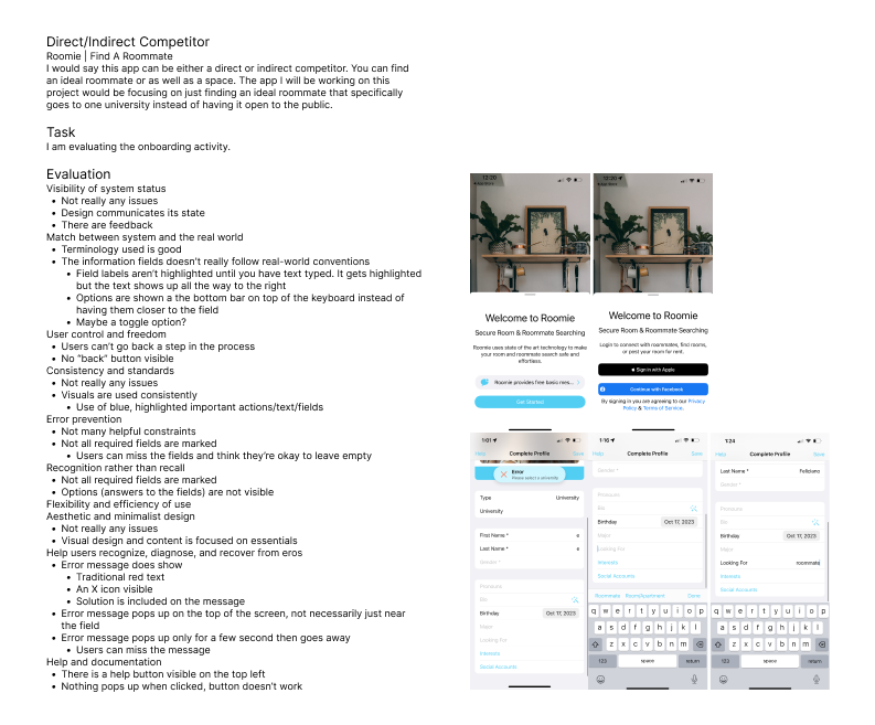 Heuristic Evaluation