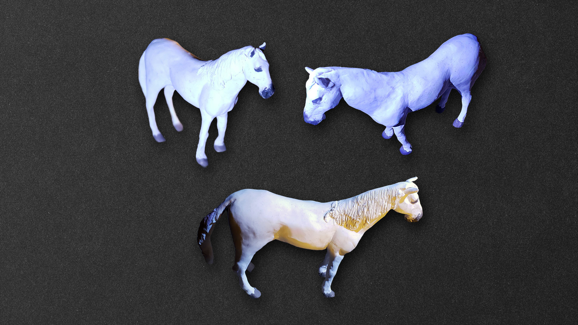 Caballo blanco (plastilina)