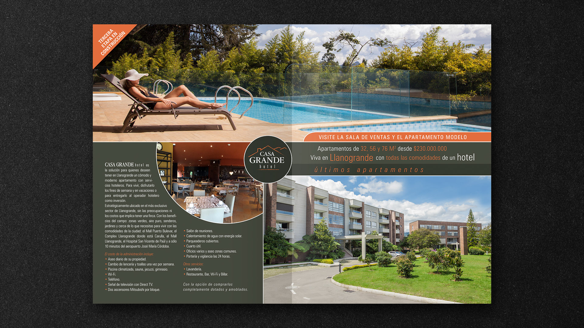 Casa Grande Hotel, Brochure Interior