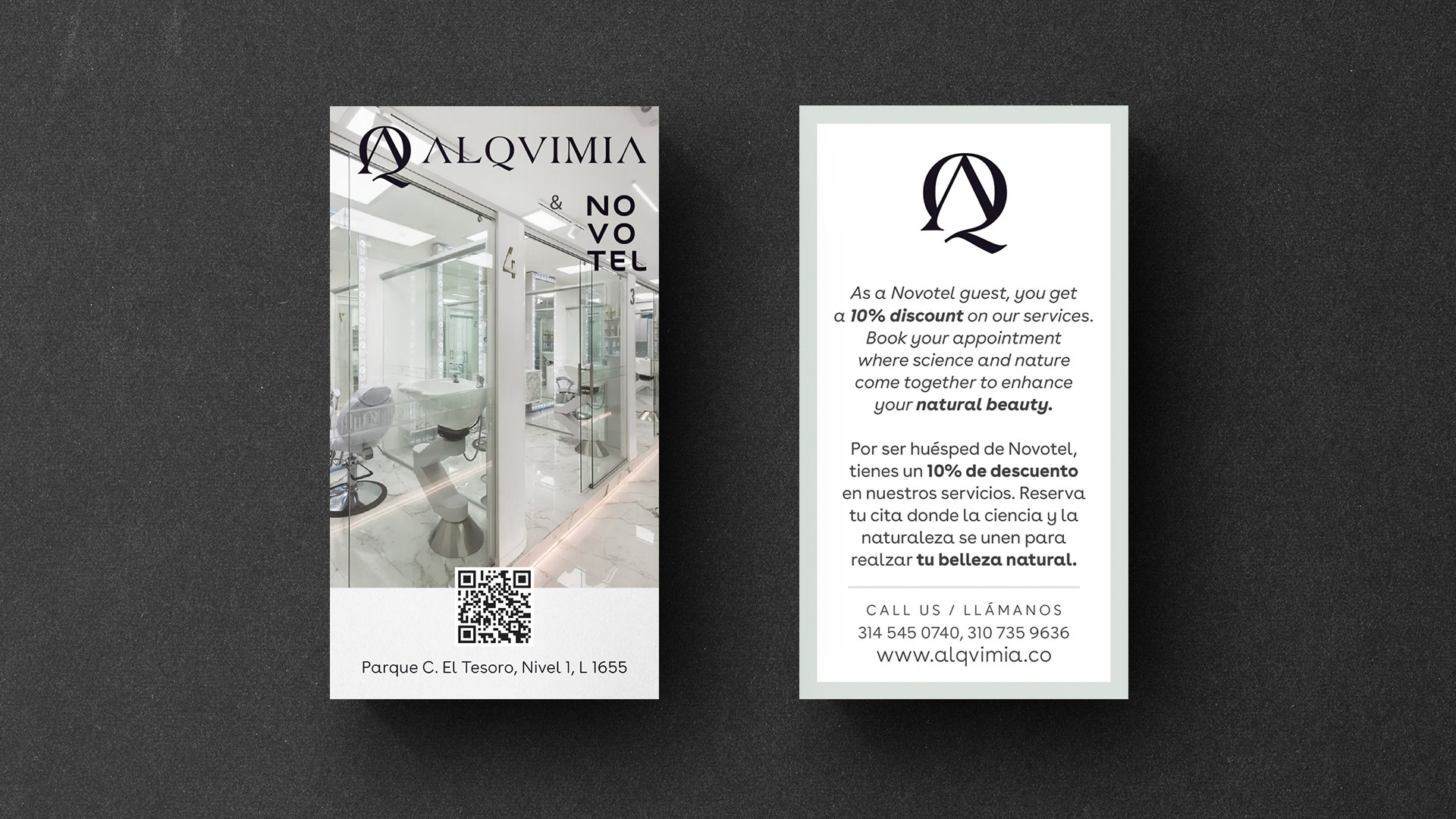 Alqvimia (tarjeta descuelto)